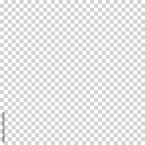 Checkered background. Transparent texture. Vector grid pattern. Gray and white backdrop