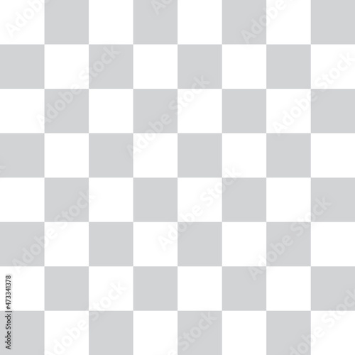 Checkered background. Transparent texture. Vector grid pattern. Gray and white backdrop