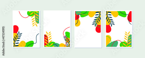 Nature Background. Botanical wall art. Vector illustration. Organic shape design and symbol. © Iwan