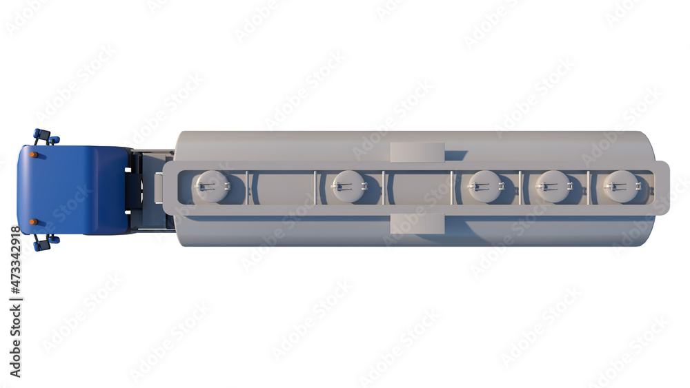 Tanker truck 2- Top view white background 3D Rendering Ilustracion 3D
Tanker truck 2- Top view white background 3D Rendering Ilustracion 3D