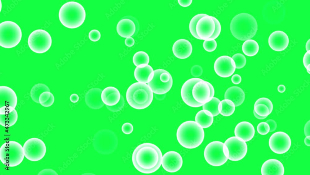 Bubble animation slowly falling on a color screen. Bubble animation slowly falling on a color screen.