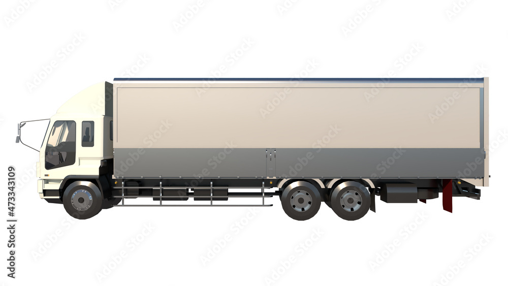 Big Truck 2- Lateral view white background 3D Rendering Ilustracion 3D
Big Truck 2- Lateral view white background 3D Rendering Ilustracion 3D