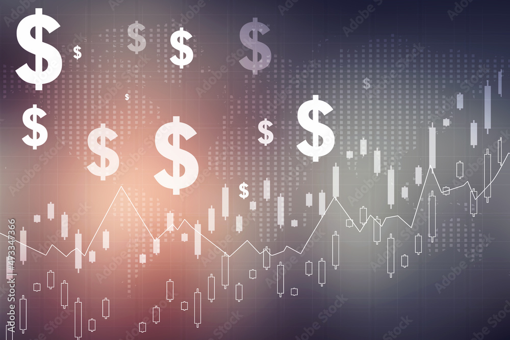 2d rendering Stock market online business concept 2d rendering Stock market online business concept