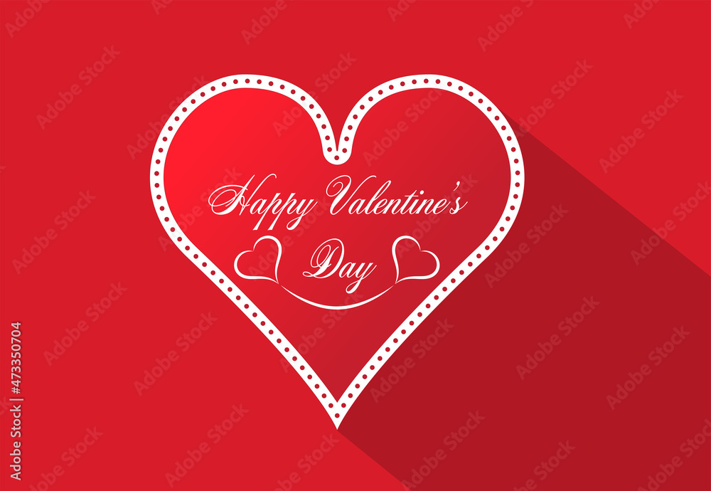 Love concept red heart with flat shadow vector design. Romantic background with text, hearts to use in valentines day, love invitation, wedding card, mothers day decoration projects. Love concept red heart with flat shadow vector design. Romantic background with text, hearts to use in valentines day, love invitation, wedding card, mothers day decoration projects.