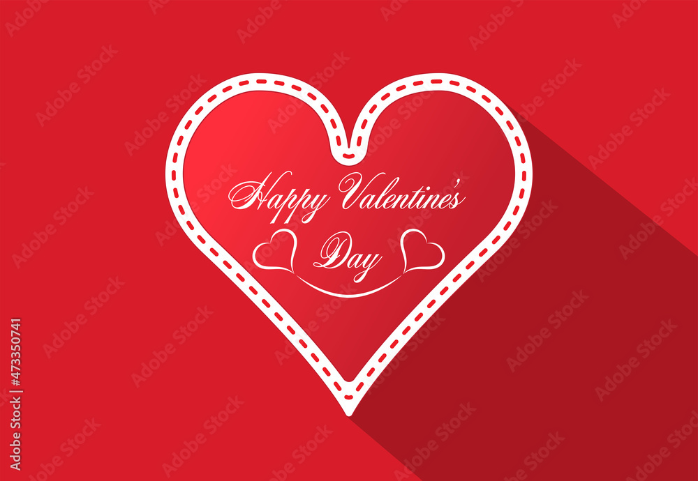 Love concept red heart with flat shadow vector design. Romantic background with text, hearts to use in valentines day, love invitation, wedding card, mothers day decoration projects. Love concept red heart with flat shadow vector design. Romantic background with text, hearts to use in valentines day, love invitation, wedding card, mothers day decoration projects.