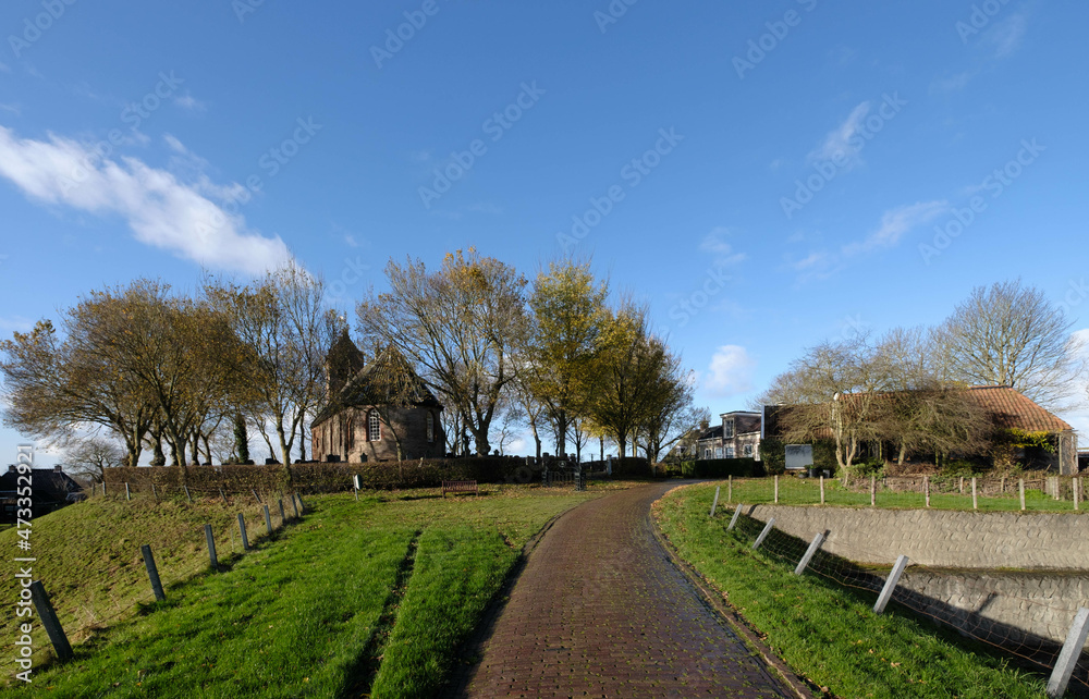 Fototapeta premium Kerk van Hogebeintum - Church of Hogebeintum