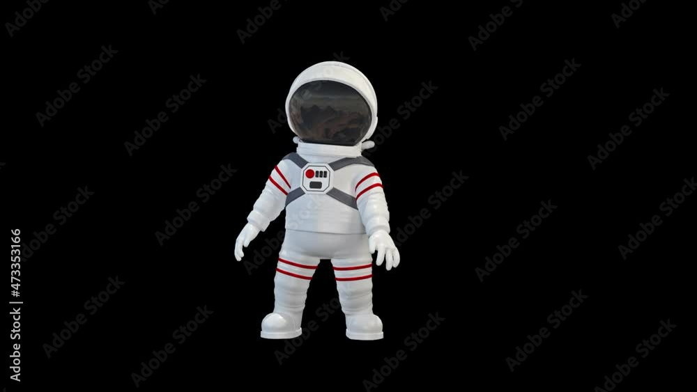 Cosmonaut looking around Cosmonaut looking around