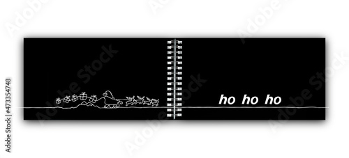 Kalender mit Santa Claus "Ho ho ho"