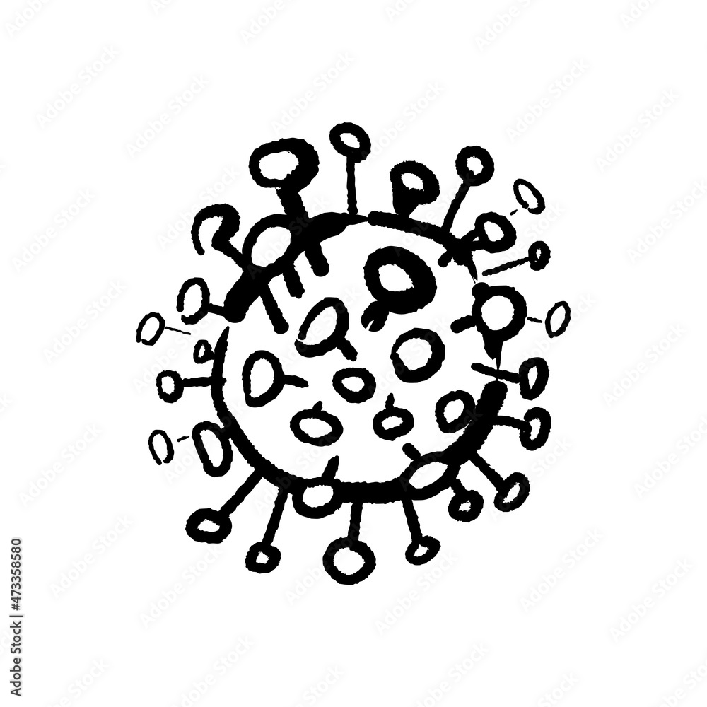 Coronavirus sketch art vector Coronavirus sketch art vector