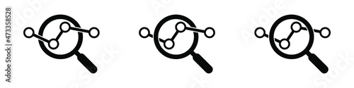 Business analysis icon vector illustration, Marketing Research icon.