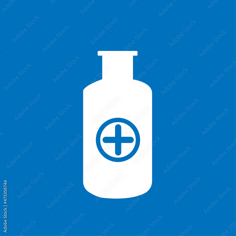 bottle of medicine, remedy, antibiotics, vector illustration bottle of medicine, remedy, antibiotics, vector illustration