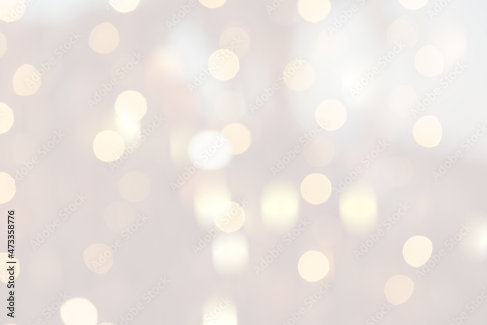 Light blurred festive boke background for design and decoration.