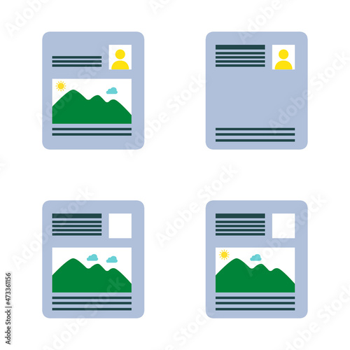 document icon on a white background, vector illustration © АНДРЕЙ Морозюк