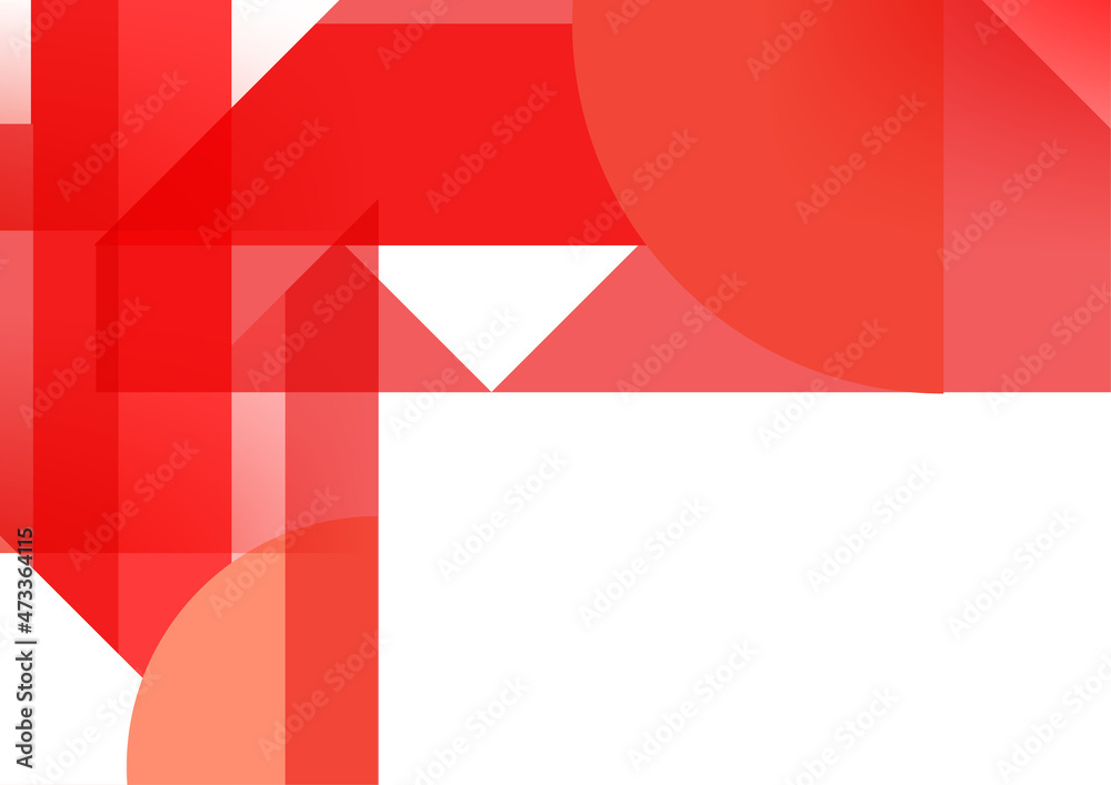 Modern red white geometric bauhaus background. Vector abstract graphic design banner pattern background template. Modern red white geometric bauhaus background. Vector abstract graphic design banner pattern background template.