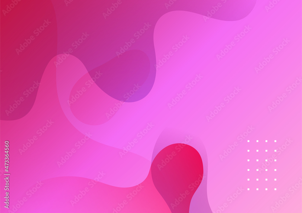 Modern simple red pink wave fluid liquid abstract background