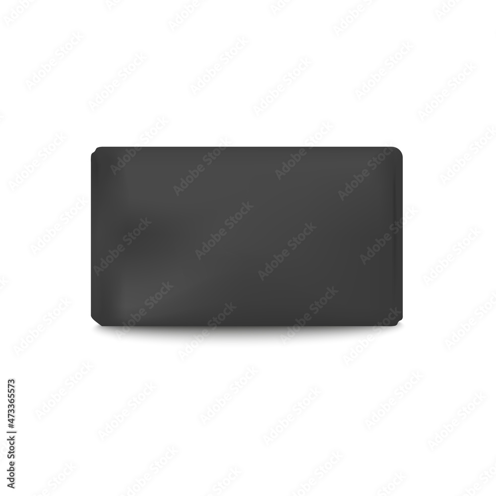 Black african soap of natural dirt or tar realistic vector illustration isolated. Black african soap of natural dirt or tar realistic vector illustration isolated.