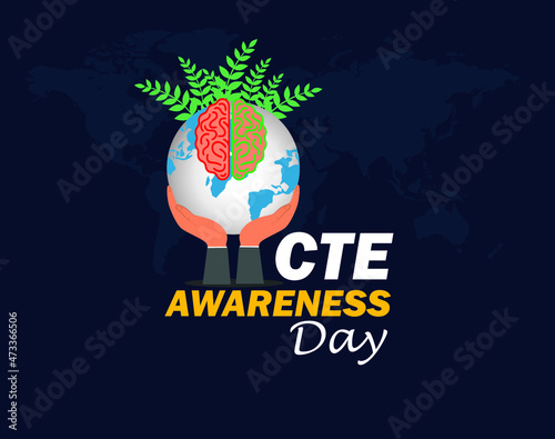Chronic traumatic encephalopathy (CTE) awareness day. January 30. concept for banner or poster design. Vector illustration. photo