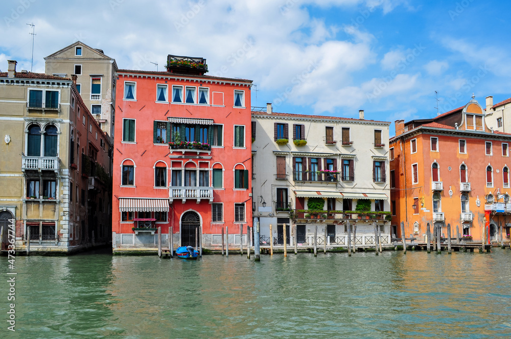 Obraz premium Venice architecture along Grand canal, Italy