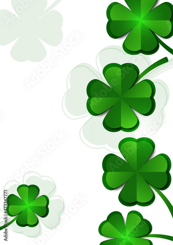 St. Patrick's Day banner design template. Simple banner for website, store, magazine promotions. Vector