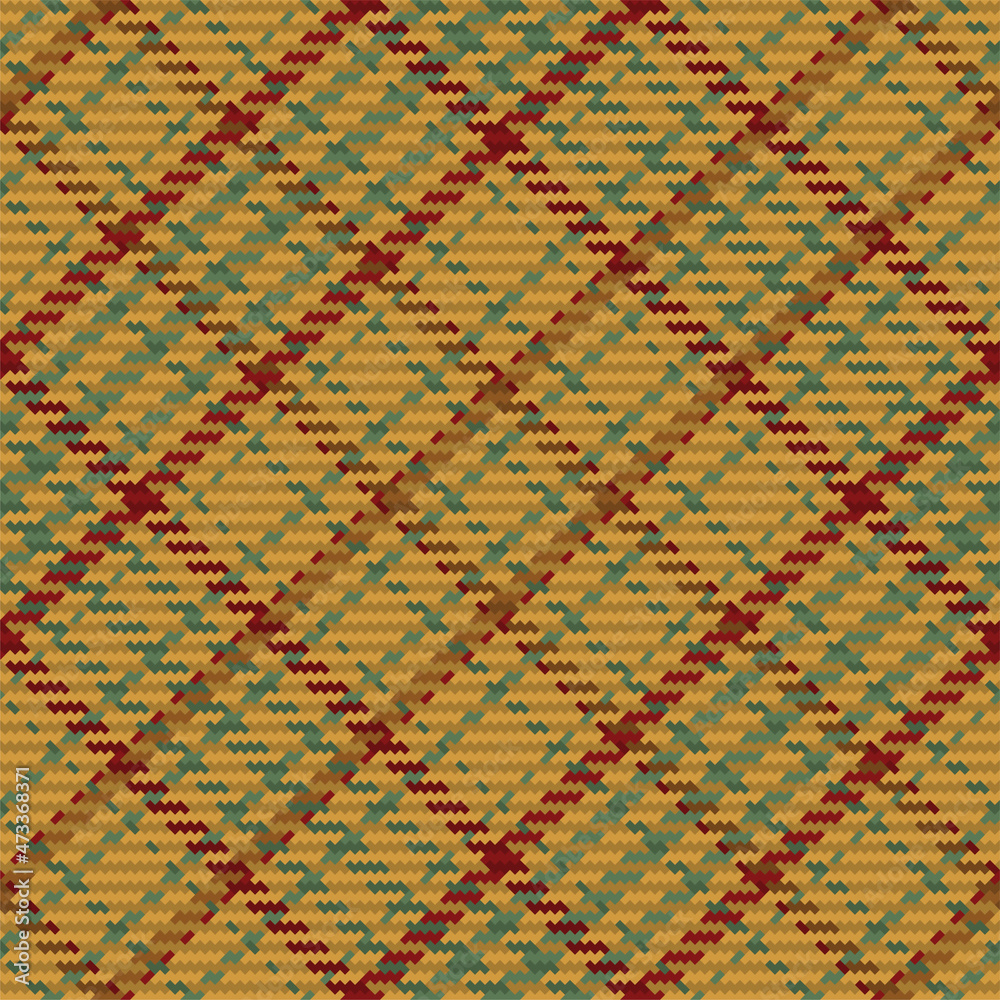 Fototapeta premium Seamless pattern of scottish tartan plaid. Repeatable background with check fabric texture. Vector backdrop striped textile print.