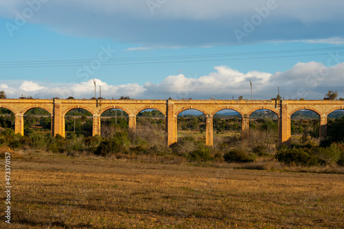 Puente ferrovial antiguo costa brava Tarragona 