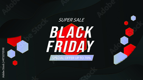 Black Friday sale banner and poster for promotion of your business