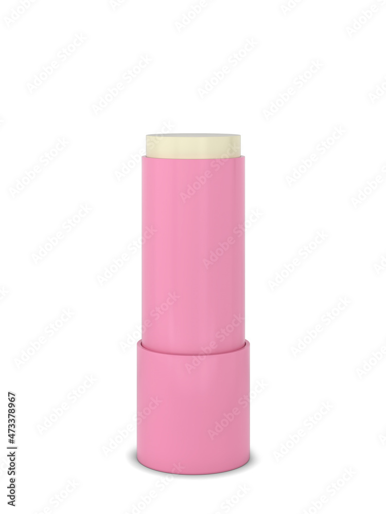 Blank lip balm container mockup
