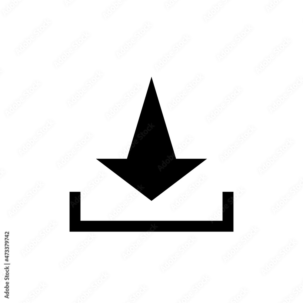 Icono de descarga. Concepto de descargar. Ilustración vectorial Icono de descarga. Concepto de descargar. Ilustración vectorial