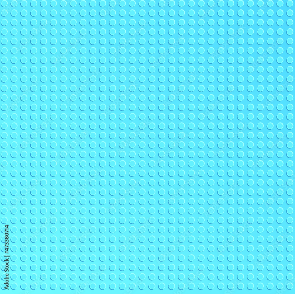 Blue plastic constructor blocks plate. Abstract background Blue plastic constructor blocks plate. Abstract background