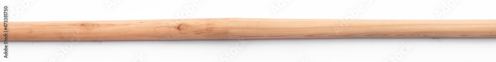 new wooden long stick isolated on white background new wooden long stick isolated on white background