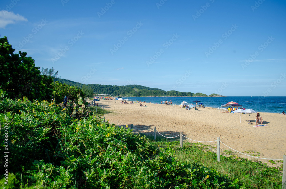 Praia do Estaleiro Balneário Camboriú Santa Catarina Brasil Verão Praia do Estaleiro Balneário Camboriú Santa Catarina Brasil Verão