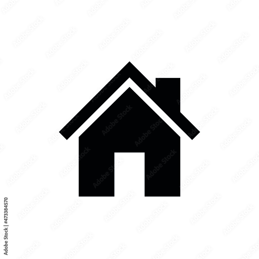 Home icon. House symbol. Home page icon. Isolated vector illustration on white background. Home icon. House symbol. Home page icon. Isolated vector illustration on white background.