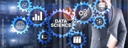 Data science business analytics internet technology concept