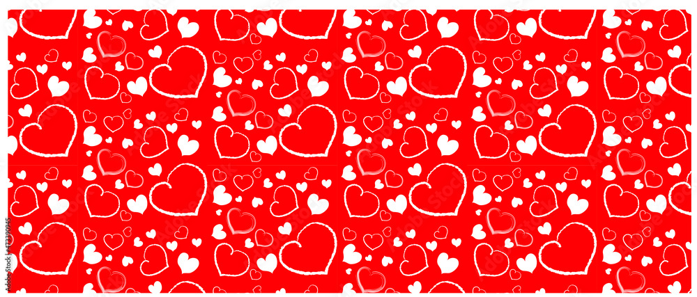 Valentines day background with heart pattern of happy valentines day text . Vector illustration. Wallpaper, flyers, invitation, posters, brochure, banners.