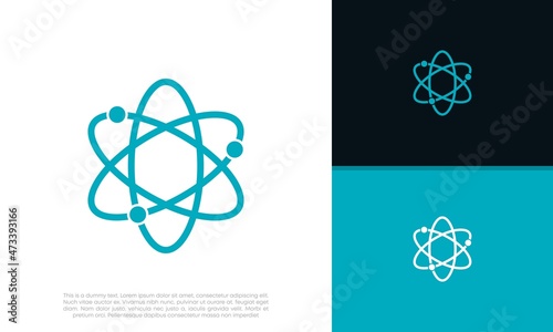 Innovative high tech logo template. Smart computer. machine learning. Technology Logo.	
