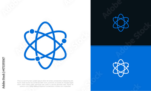 Innovative high tech logo template. Smart computer. machine learning. Technology Logo.	

