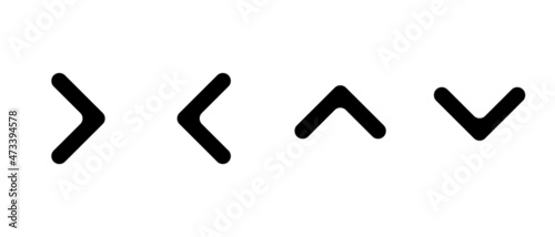 Simple arrow icon set. Vector icon of web that can be used generally.