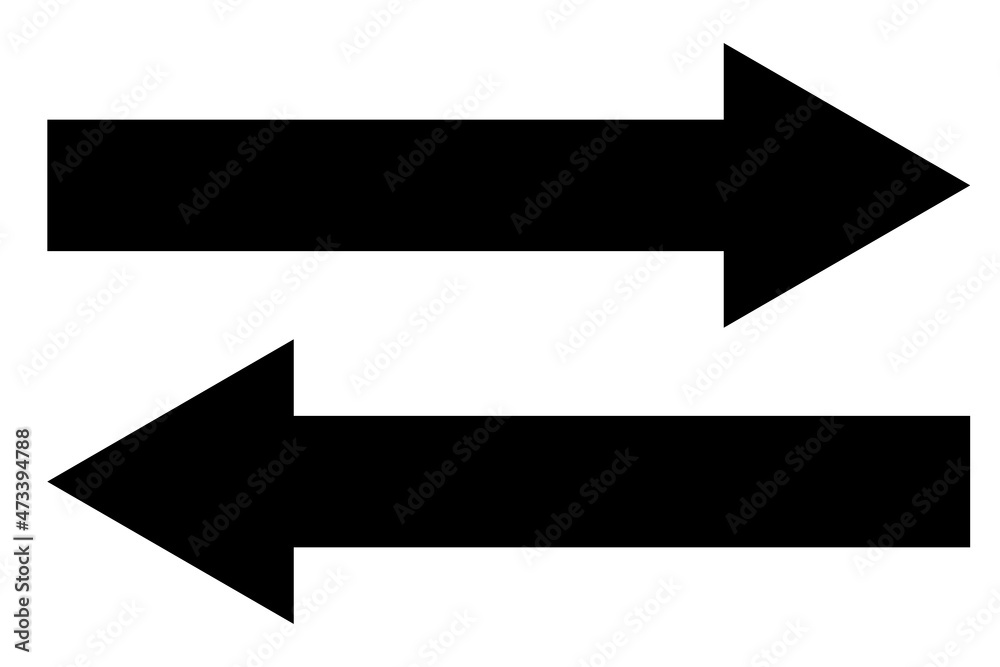 Right direction and left direction arrow icon. vector. Right direction and left direction arrow icon. vector.