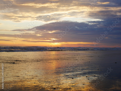 Sunset at the beach  Ecuador