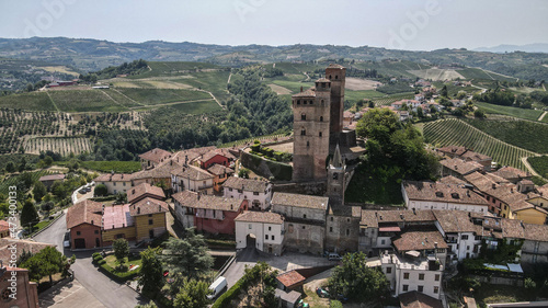 The Langhe is an area of rolling hills covered in vineyards in the Piemonte region in the north of Italy © Jakub