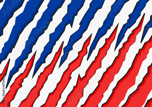 Abstract background with red and blue claw scratch texture