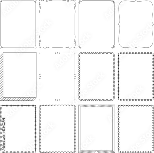 Basic Page Border Frames-8.5x11 
