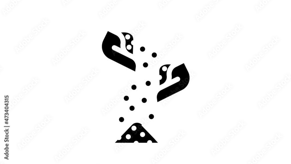 mixing spices animated glyph icon mixing spices sign. isolated on white background mixing spices animated glyph icon mixing spices sign. isolated on white background