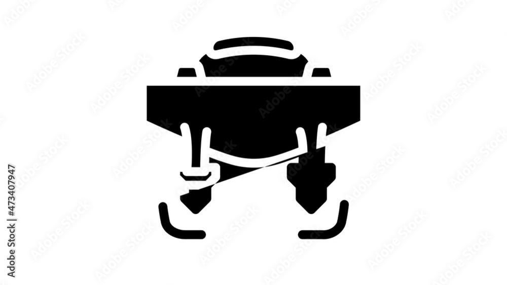 working briefcase animated glyph icon working briefcase sign. isolated on white background working briefcase animated glyph icon working briefcase sign. isolated on white background