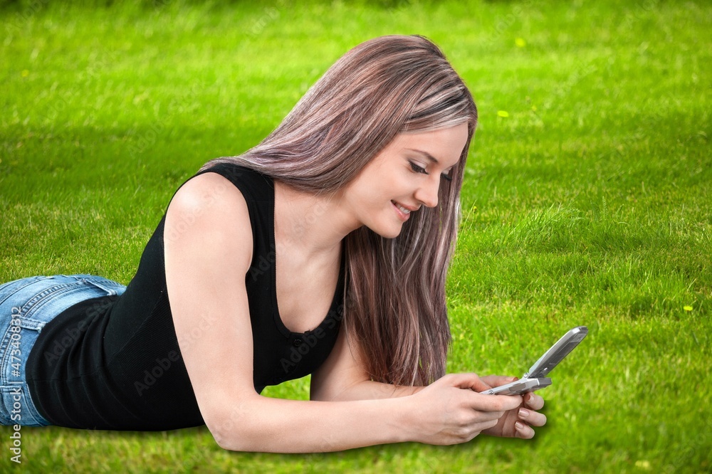 Successful Business human Using mobile phone Successful Business human Using mobile phone
