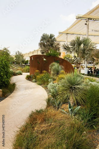 Corten decorative panel with laser cut animals
