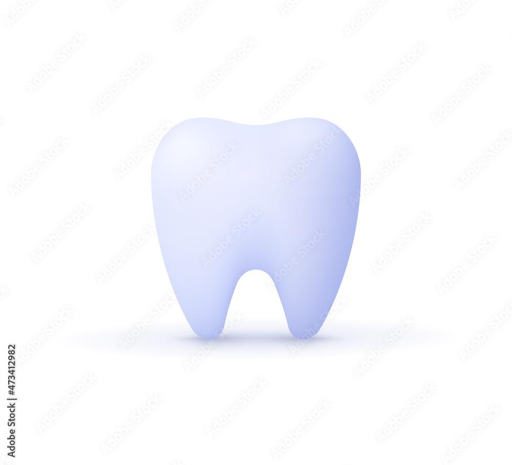 Whitening tooth, dental model. Dental examination teeth, healthy oral hygiene, dental health and medicine concept. 3d vector icon. Cartoon minimal style. Closeup isolated on white background. Whitening tooth, dental model. Dental examination teeth, healthy oral hygiene, dental health and medicine concept. 3d vector icon. Cartoon minimal style. Closeup isolated on white background.