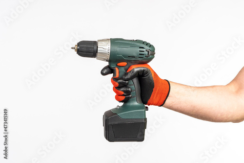 Electric screwdriver in han...