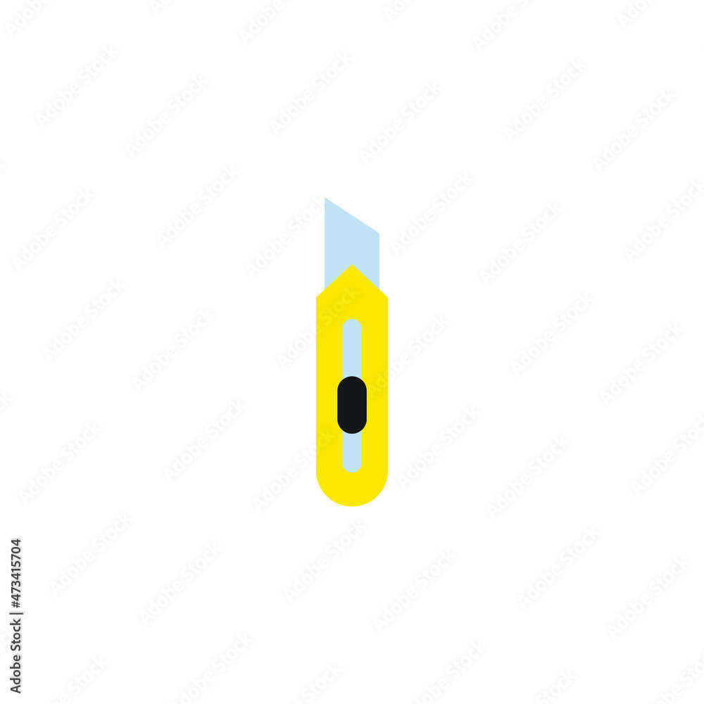knife for paper icon vector. Cutter sign knife for paper icon vector. Cutter sign