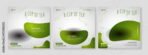 drink banner social media pack template premium